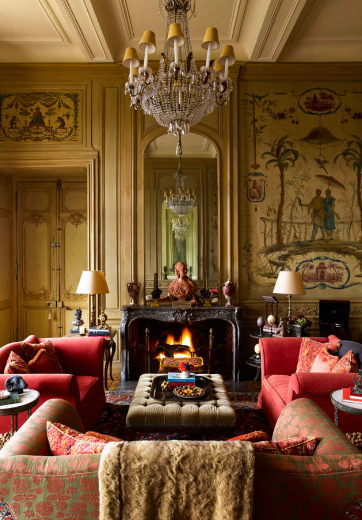 10 DESIGNS DE SALONS AVEC CHEMINÉES MAGNIFIQUES